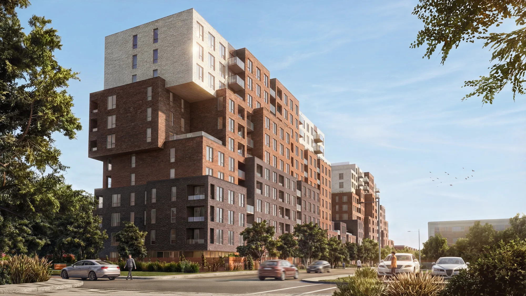 Façade signature de W9 at Westbury